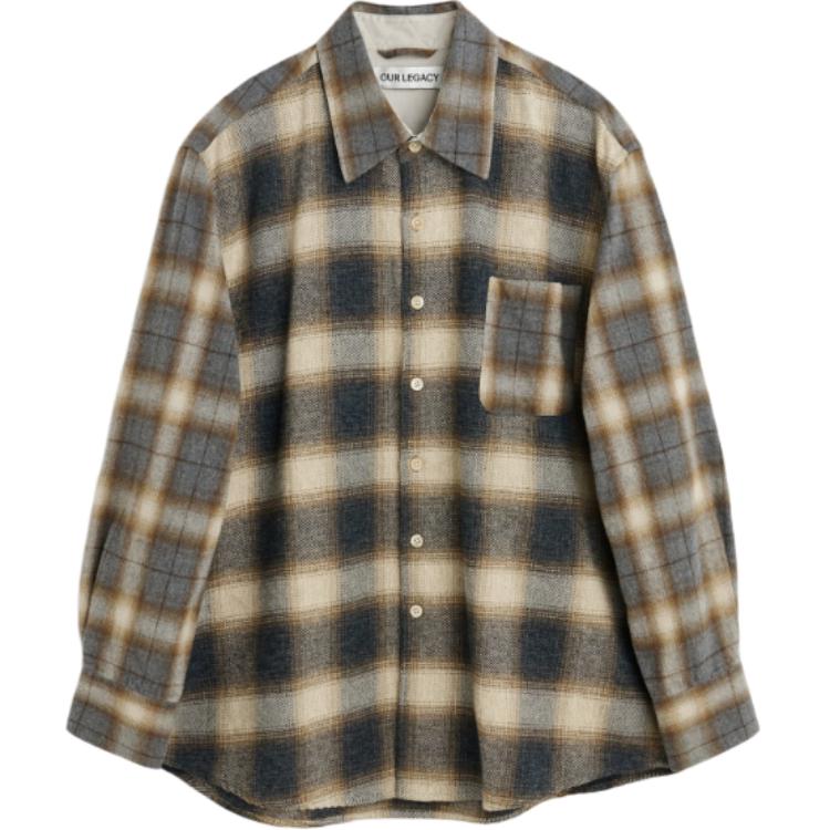 Фланелевая рубашка в клетку на пуговицах OUR LEGACY, разноцветная
Фланелевая рубашка в клетку на пуговицах OUR LEGACY, разноцветная