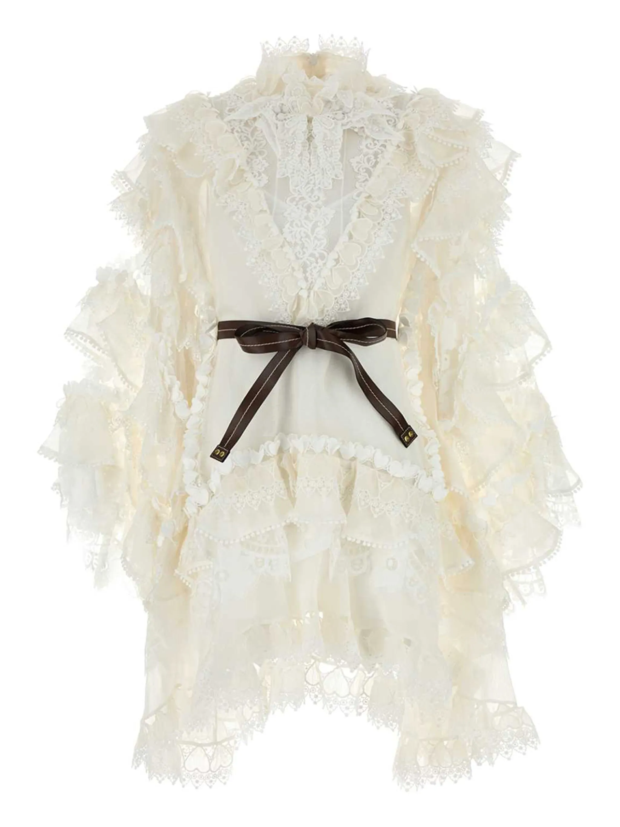 Кружевное платье мини Crush с оборками Zimmermann, белый
Кружевное платье мини Crush с оборками Zimmermann, белый