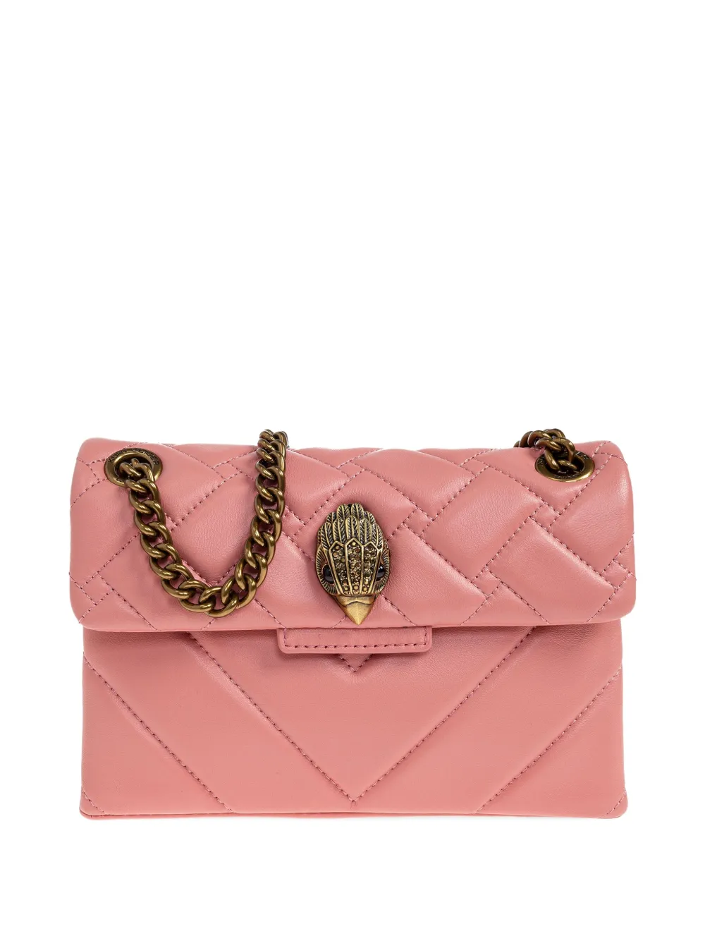 Стеганая сумка через плечо Kensington Kurt Geiger London, розовый 
Стеганая сумка через плечо Kensington Kurt Geiger London, розовый