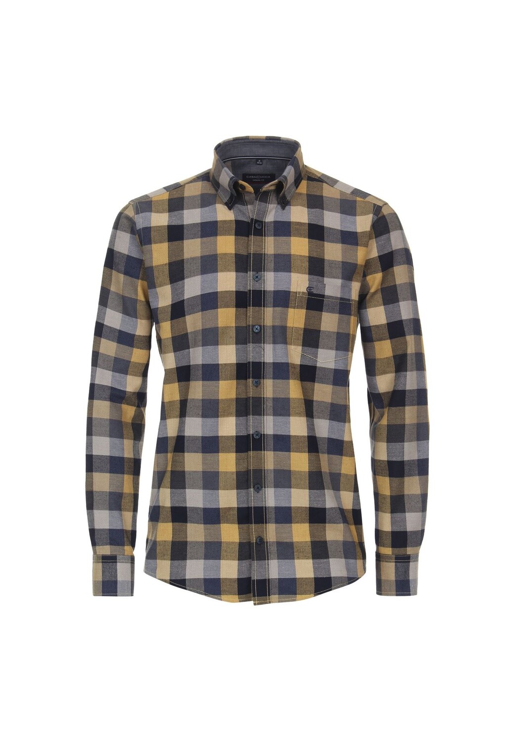 Мужская повседневная рубашка в клетку повседневного кроя CASAMODA, цвет Senfgelb
Мужская повседневная рубашка в клетку повседневного кроя CASAMODA, цвет Senfgelb