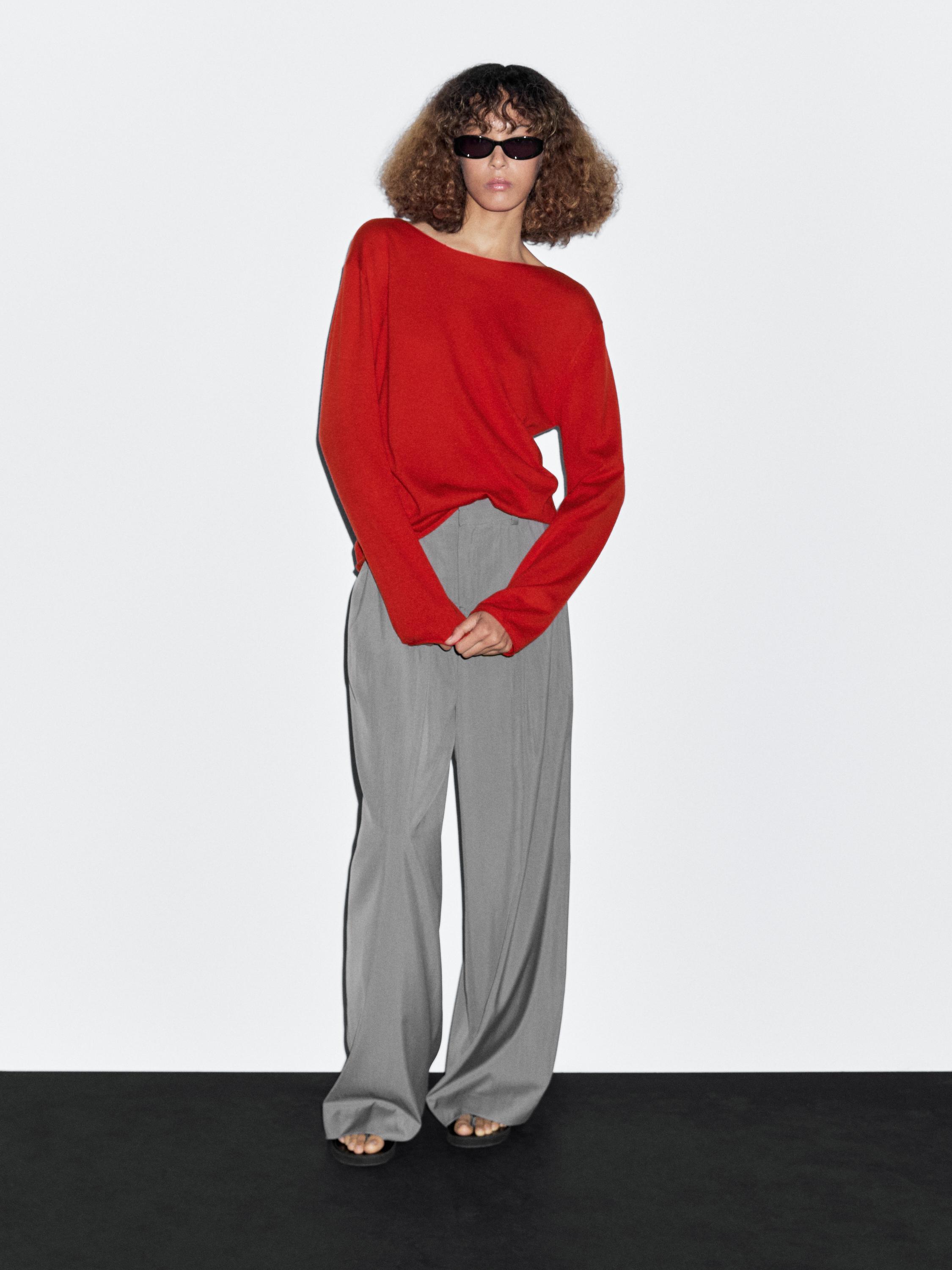 Свитер с вырезом-лодочкой из смесовой шерсти Massimo Dutti, красный
Свитер с вырезом-лодочкой из смесовой шерсти Massimo Dutti, красный