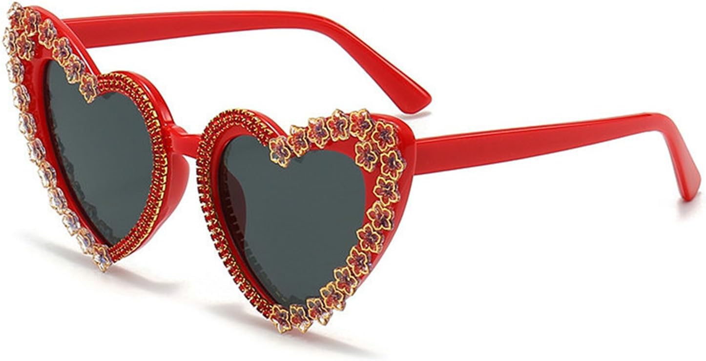 Willochra Fashion Heart Женские солнцезащитные очки со стразами, блестящие солнцезащитные очки в форме сердца, женские солнцезащитные очки с бриллиантами для вечеринки, Red
Willochra Fashion Heart Женские солнцезащитные очки со стразами, блестящие солнцезащитные очки в форме сердца, женские солнцезащитные очки с бриллиантами для вечеринки, Red