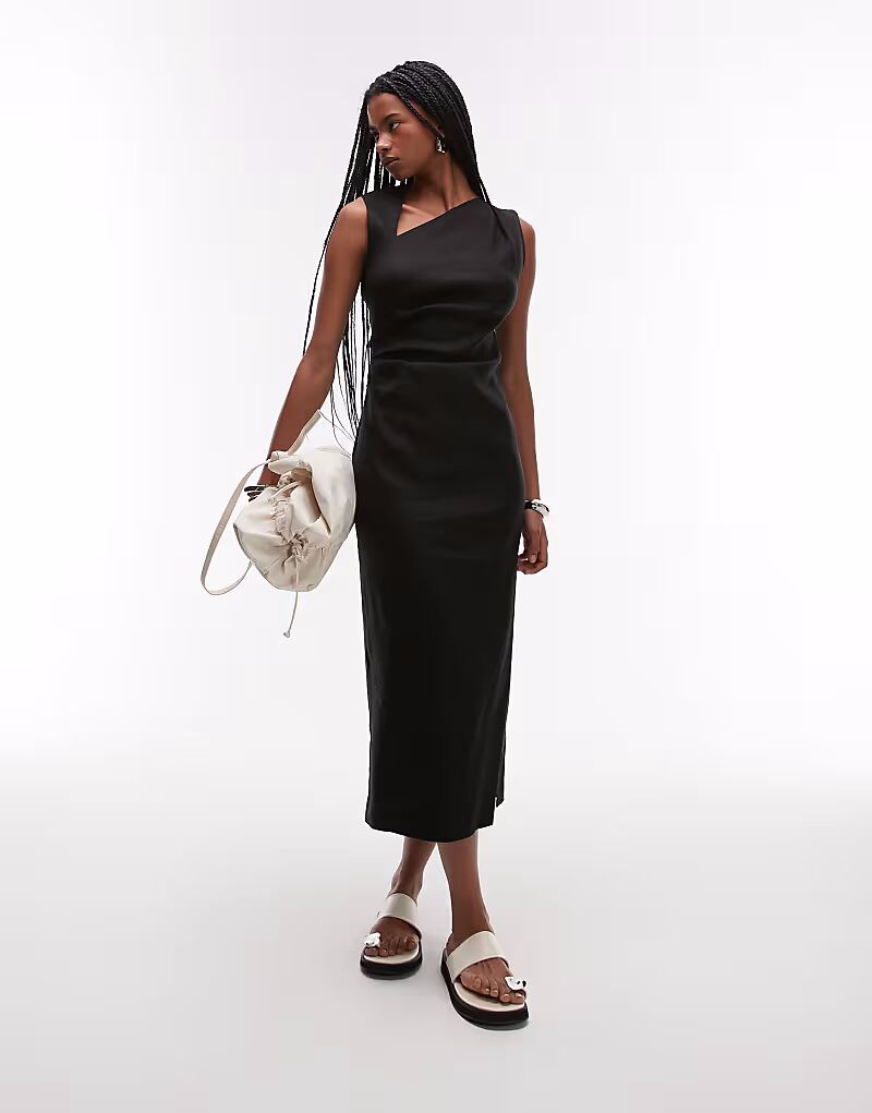 Платье-миди Mango с вырезами на плечах черного цвета
Платье-миди Mango с вырезами на плечах черного цвета