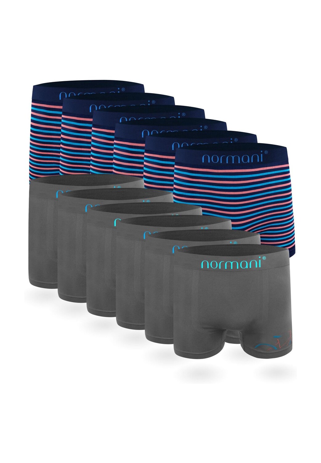 12 мужских боксеров из микрофибры normani, цвет Bicycle Blau Pink
12 мужских боксеров из микрофибры normani, цвет Bicycle Blau Pink