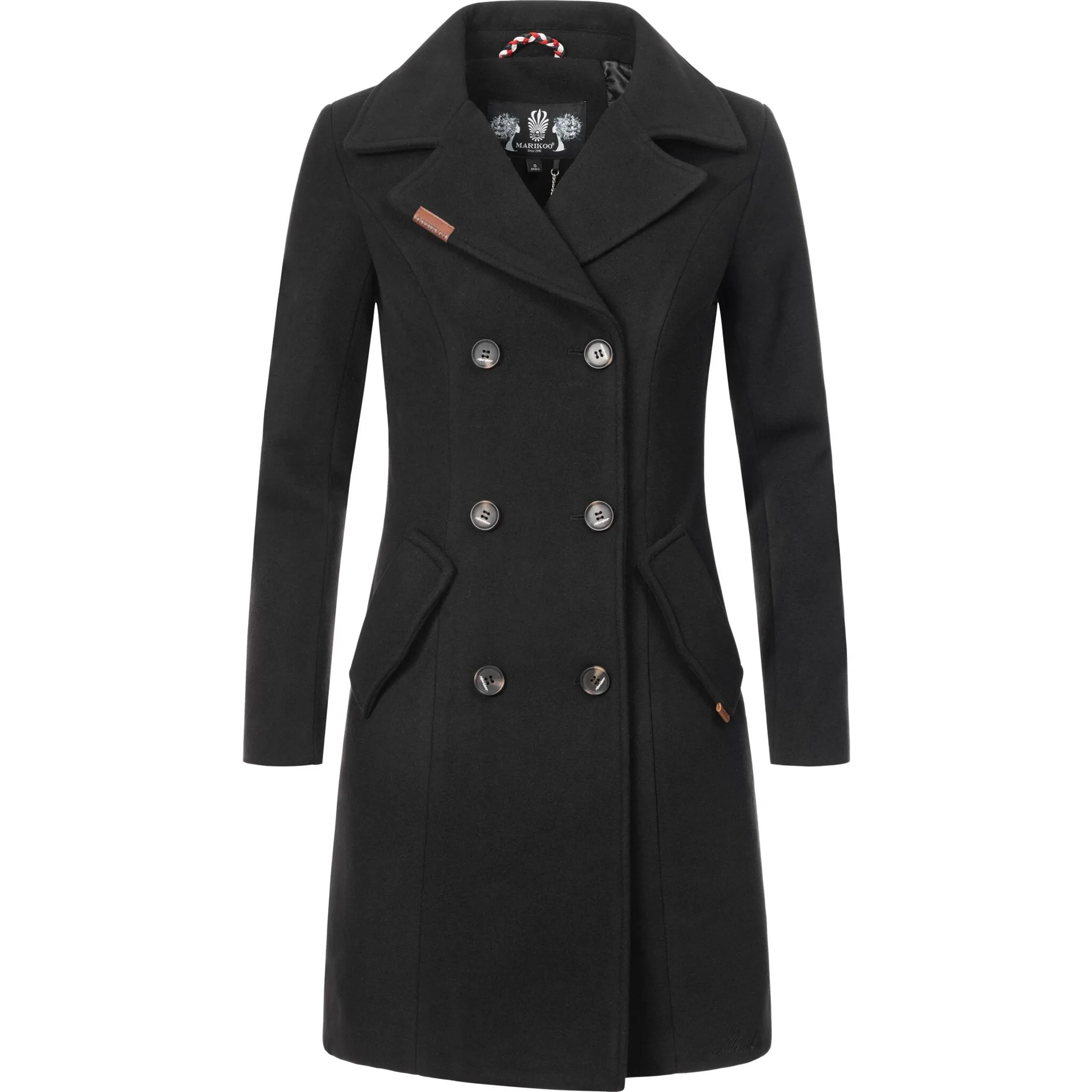 Зимнее пальто Marikoo "Nanakoo", элегантный женский тренч в стиле шерстяного пальто, черный
Зимнее пальто Marikoo "Nanakoo", элегантный женский тренч в стиле шерстяного пальто, черный