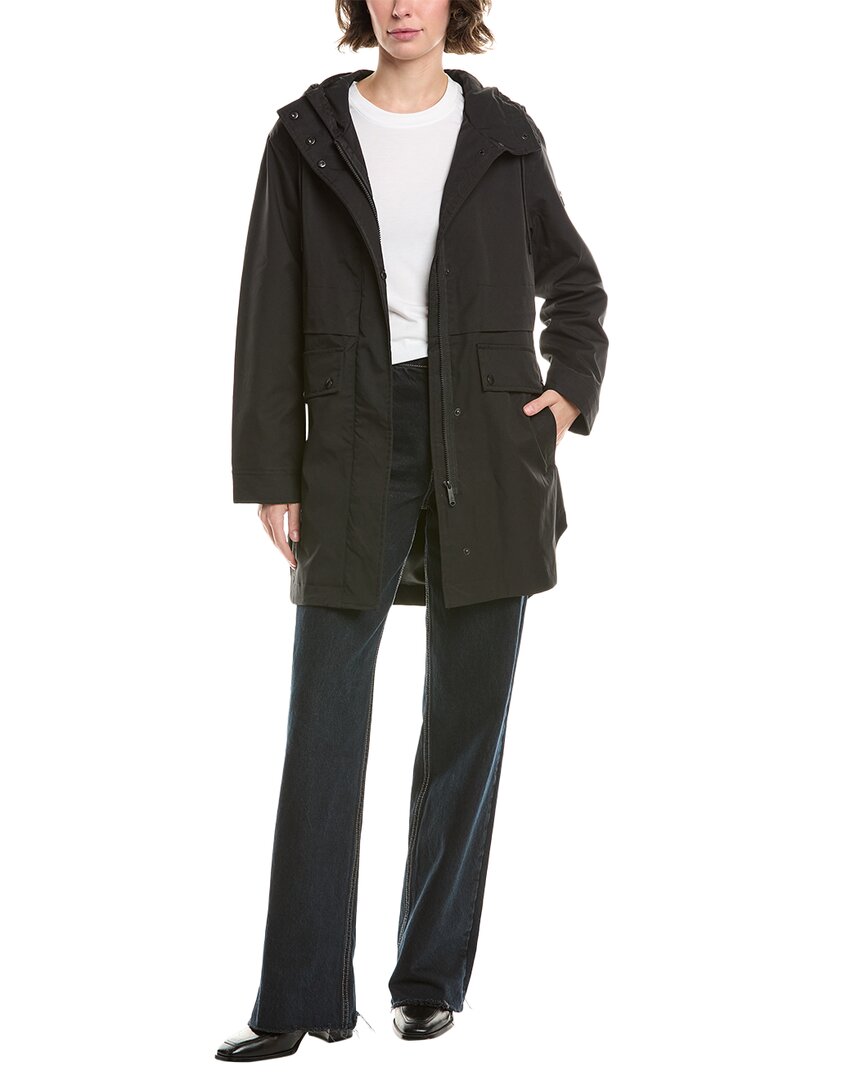 Куртка-анорак Sam Edelman с капюшоном, черный 
Куртка-анорак Sam Edelman с капюшоном, черный