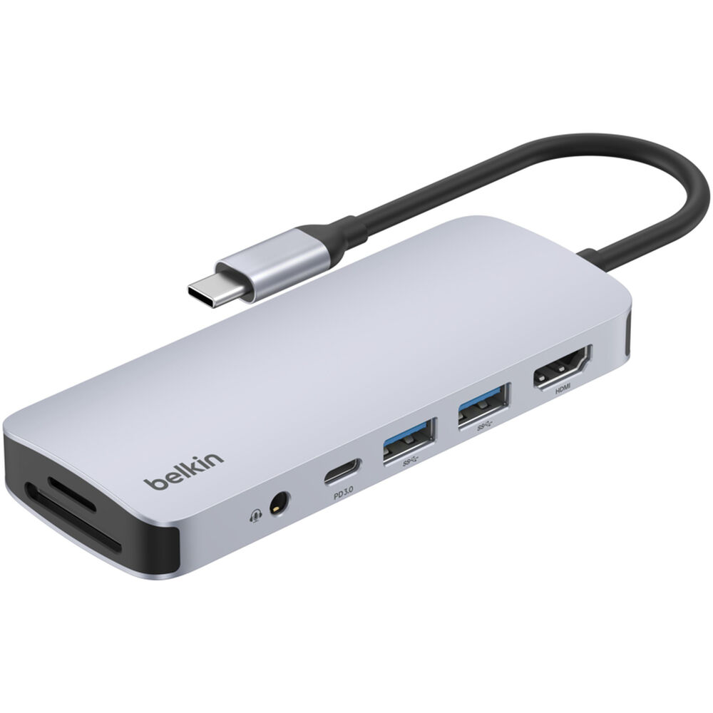 Док-станция Belkin 7-in-1 USB-C Multiport Hub AVC009FQSGY-V2
Док-станция Belkin 7-in-1 USB-C Multiport Hub AVC009FQSGY-V2
