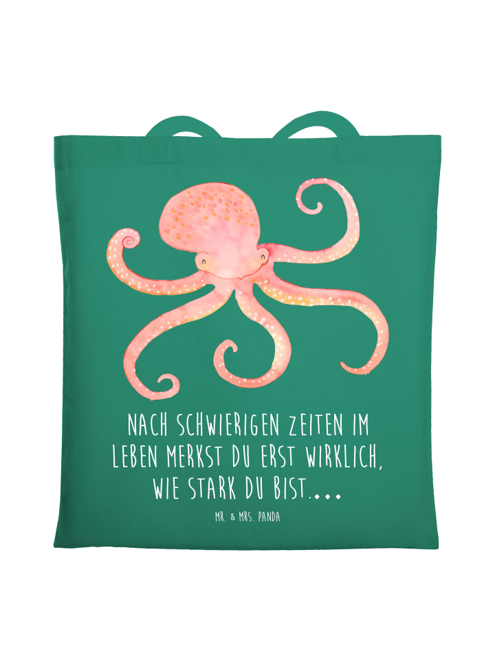 Сумка-шоппер с изображением осьминога и надписью мятного цвета Mr. & Mrs. Panda
Сумка-шоппер с изображением осьминога и надписью мятного цвета Mr. & Mrs. Panda