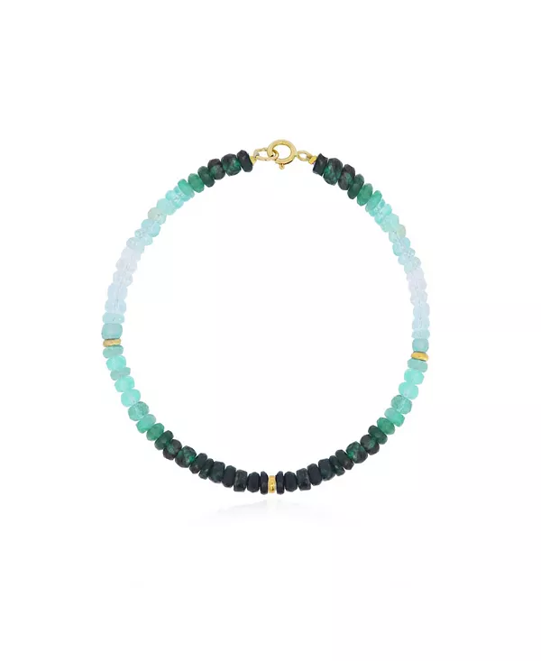 Браслет из изумрудных бусин с эффектом омбре, 14-каратное золото The Lovery, emerald
Браслет из изумрудных бусин с эффектом омбре, 14-каратное золото The Lovery, emerald