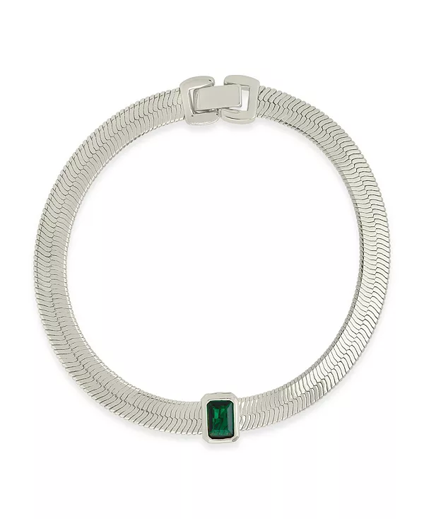 Браслет-Цепочка «ёлочка» с кубическим цирконием от Calder Station Sterling Forever, silver
Браслет-Цепочка «ёлочка» с кубическим цирконием от Calder Station Sterling Forever, silver