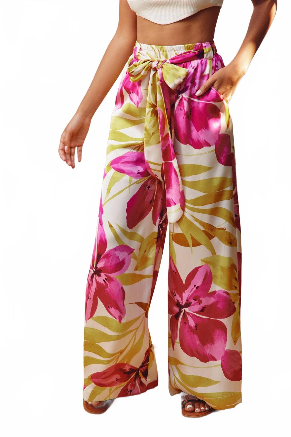 Женские широкие брюки для отдыха с цветочным принтом VCB, мультиколор
Женские широкие брюки для отдыха с цветочным принтом VCB, мультиколор