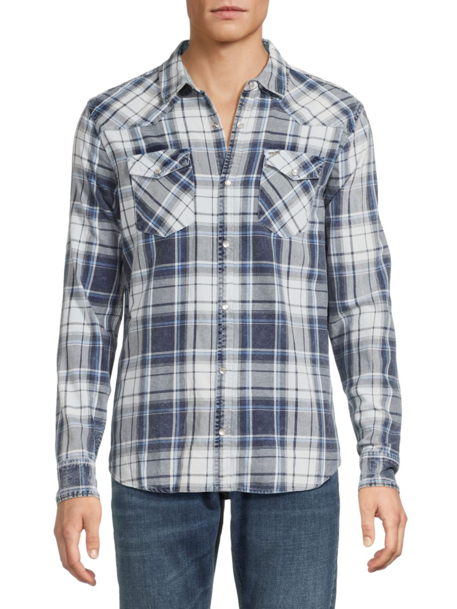 Рубашка Sierra Plaid на пуговицах BUFFALO David Bitton, синий
Рубашка Sierra Plaid на пуговицах BUFFALO David Bitton, синий