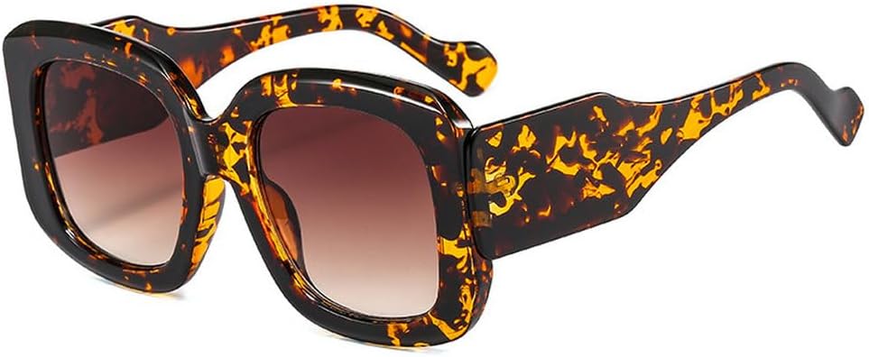 Модные большие квадратные солнцезащитные очки для женщин, винтажные очки с градиентным переходом цвета, модные солнцезащитные очки зеленого и фиолетового цвета с защитой от УФ-излучения UV400 WNCKSQ, Leopard Tea
Модные большие квадратные солнцезащитные очки для женщин, винтажные очки с градиентным переходом цвета, модные солнцезащитные очки зеленого и фиолетового цвета с защитой от УФ-излучения UV400 WNCKSQ, Leopard Tea