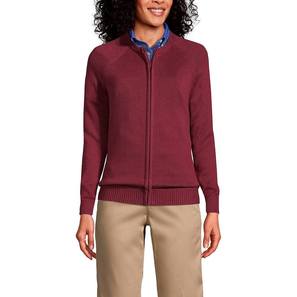 Женский свитер-кардиган на молнии спереди для школьной формы Lands End Lands' End, цвет Burgundy
Женский свитер-кардиган на молнии спереди для школьной формы Lands End Lands' End, цвет Burgundy
