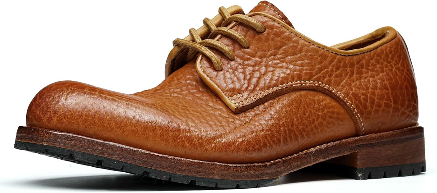 Мужские классические туфли дерби из кожи премиум класса, с фактурной кожей, с закругленным носком, деловые, с прошивкой ручным способом, кожаная подошва, конструкция на стежке Блейка 1570-02 Windhana, коричневый
Мужские классические туфли дерби из кожи премиум класса, с фактурной кожей, с закругленным носком, деловые, с прошивкой ручным способом, кожаная подошва, конструкция на стежке Блейка 1570-02 Windhana, коричневый