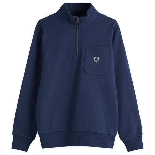 Вышитая толстовка Champion с застежкой-молнией на половину длины Fred Perry, синий
Вышитая толстовка Champion с застежкой-молнией на половину длины Fred Perry, синий