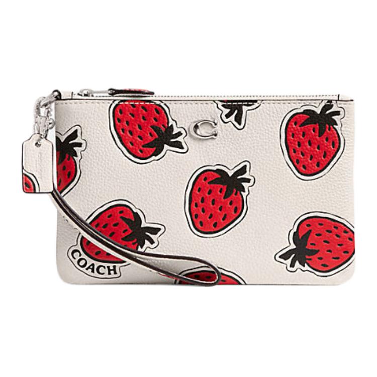 COACH Кожаный клатч на запястье небольшого размера женский белый и красный
COACH Кожаный клатч на запястье небольшого размера женский белый и красный