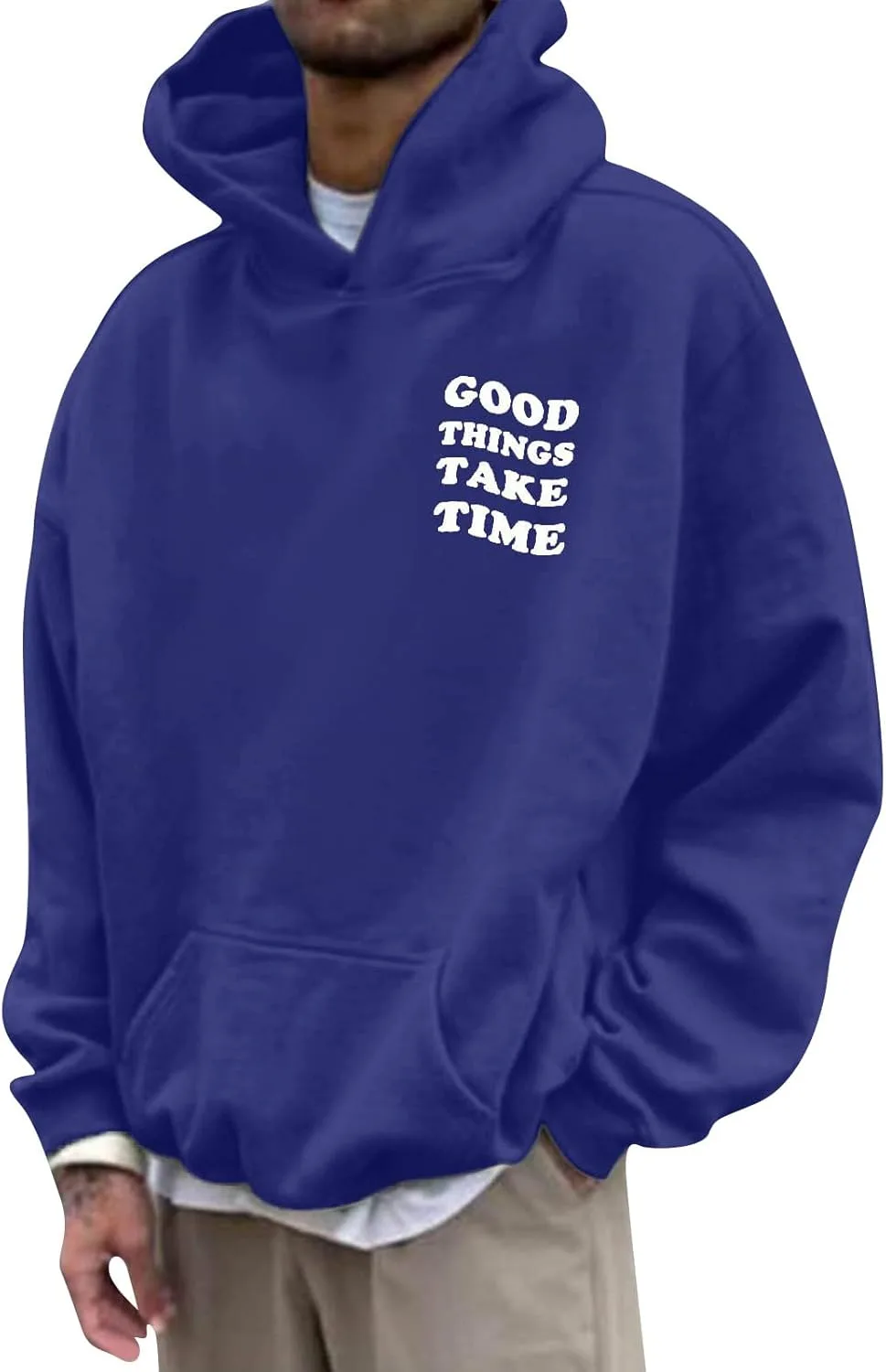 GOFULY мужская модная толстовка с принтом "Good Things Take Time"
GOFULY мужская модная толстовка с принтом "Good Things Take Time"