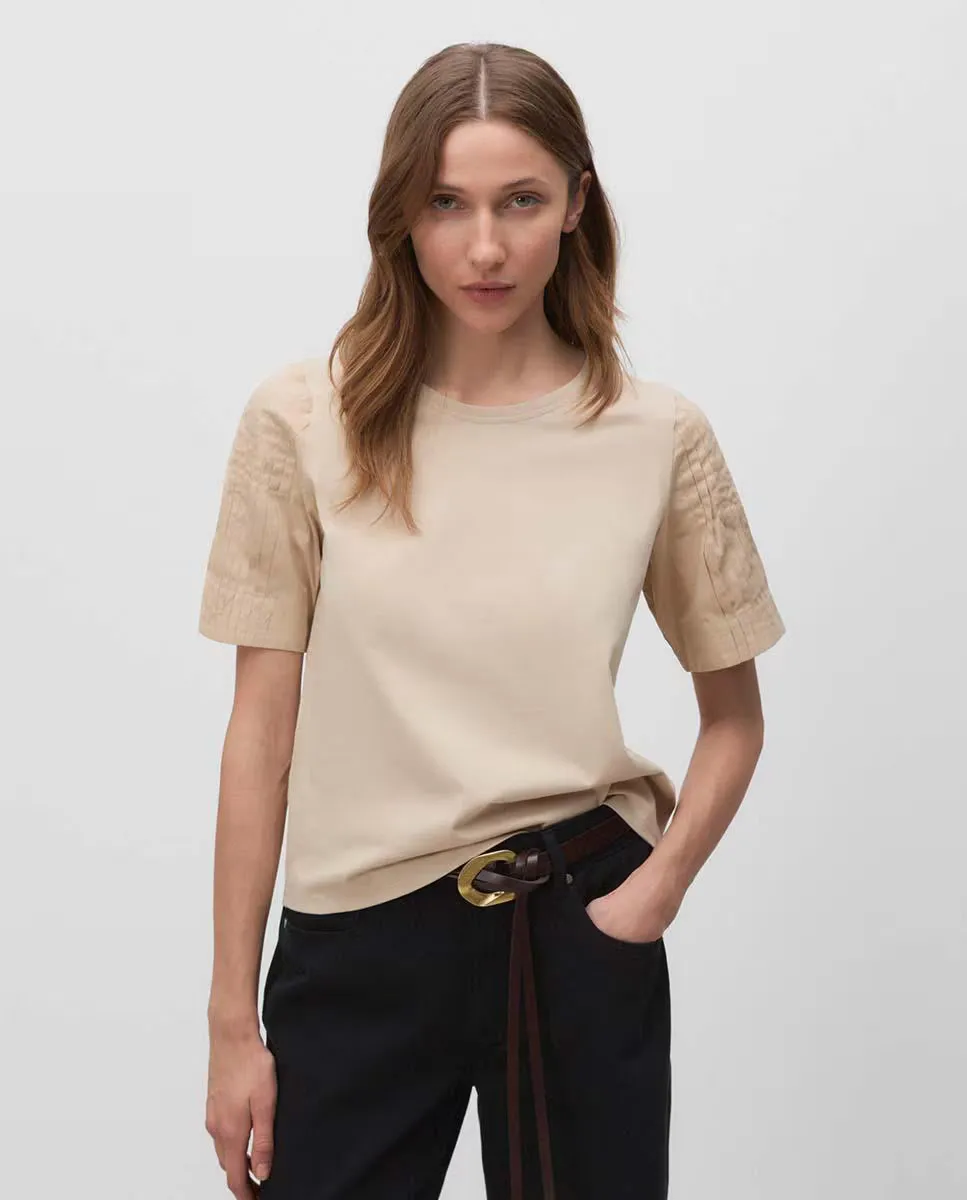 Женская футболка с рукавами-фонариками Simorra, бежевый
Женская футболка с рукавами-фонариками Simorra, бежевый