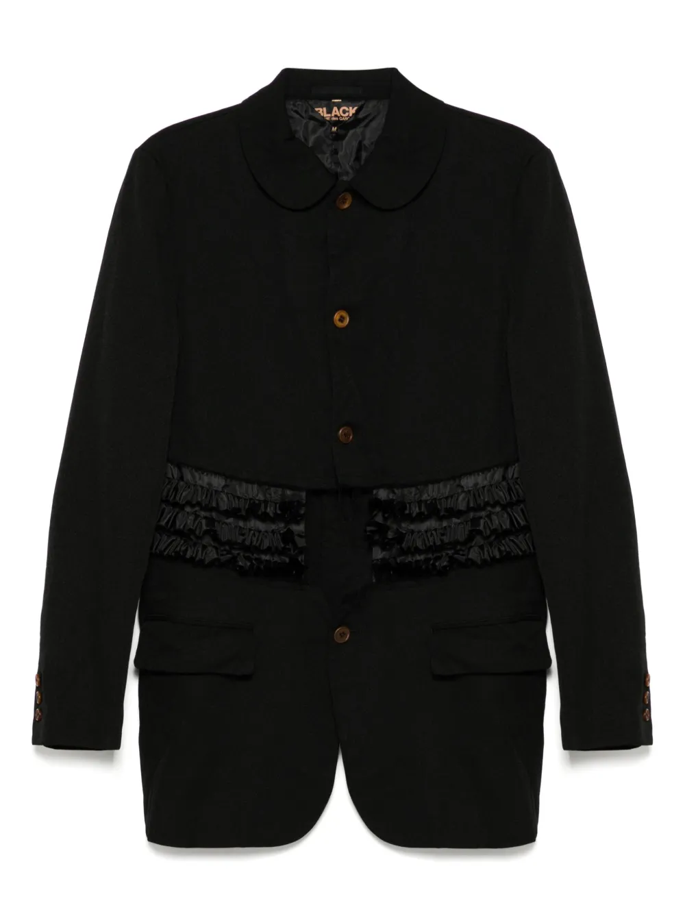Куртка-рубашка с оборками Black Comme Des Garçons, черный
Куртка-рубашка с оборками Black Comme Des Garçons, черный