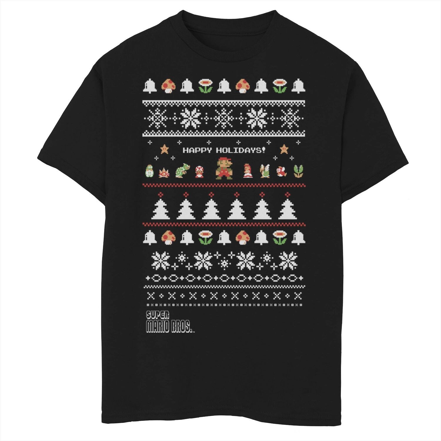 Футболка с изображением группы персонажей Nintendo Super Mario для мальчиков 8–20 лет с уродливым рождественским рисунком Licensed Character
Футболка с изображением группы персонажей Nintendo Super Mario для мальчиков 8–20 лет с уродливым рождественским рисунком Licensed Character