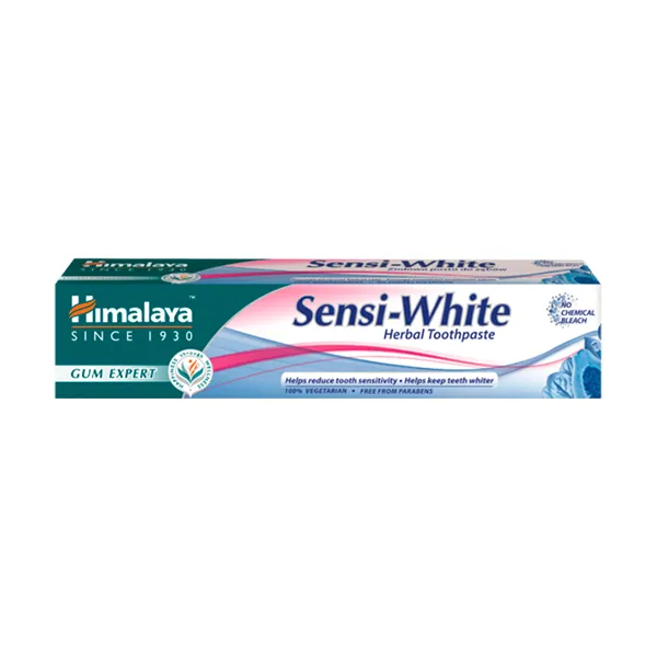 Зубная паста для отбеливания чувствительных зубов Sensi-White Herbal Toothpaste Himalaya, 75 ml 
Зубная паста для отбеливания чувствительных зубов Sensi-White Herbal Toothpaste Himalaya, 75 ml