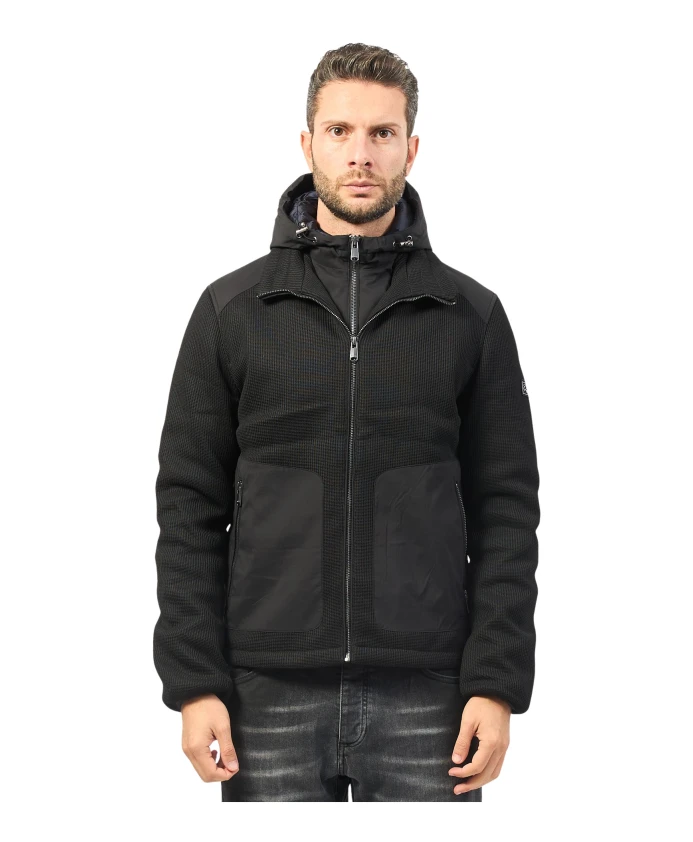 Черный кардиган с капюшоном Yes Zee, черный
Черный кардиган с капюшоном Yes Zee, черный