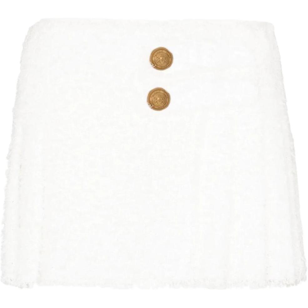 Плиссированная мини-юбка из твида BALMAIN, белый
Плиссированная мини-юбка из твида BALMAIN, белый