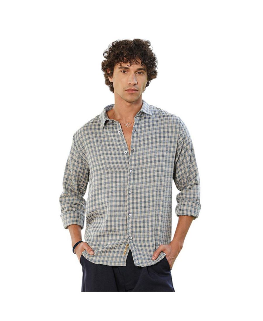 Мужская рубашка в клетку ледяного синего цвета Campus Sutra, Blue
Мужская рубашка в клетку ледяного синего цвета Campus Sutra, Blue