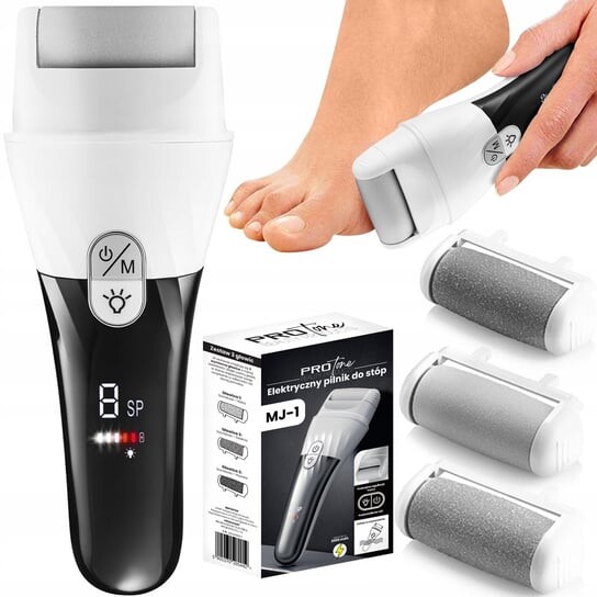 Электрическая пилка для пяток, водонепроницаемая, с ЖК-дисплеем MJ-1 Logit
Электрическая пилка для пяток, водонепроницаемая, с ЖК-дисплеем MJ-1 Logit