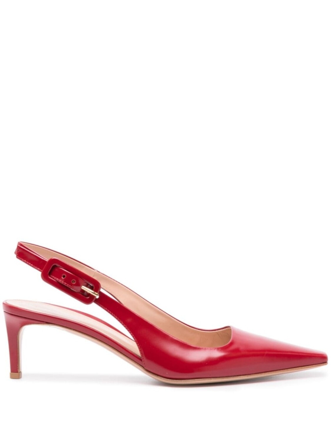 Gianvito Rossi туфли-лодочки Lindsay 55 мм с открытой пяткой, красный 
Gianvito Rossi туфли-лодочки Lindsay 55 мм с открытой пяткой, красный