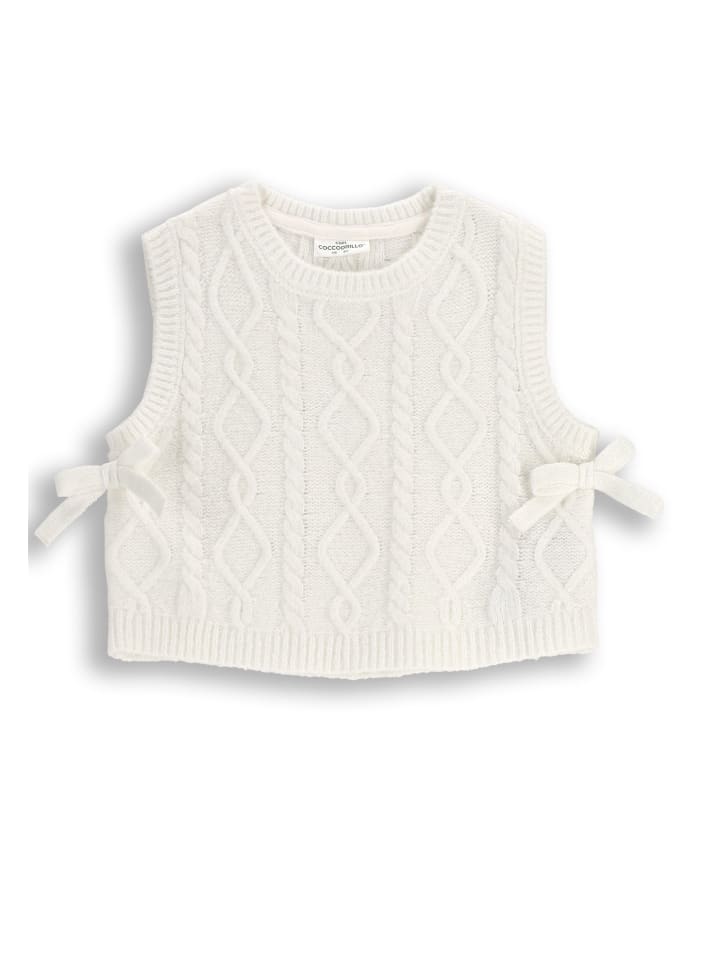 Coccodrillo Вязаный жилет цвета экрю
Coccodrillo Вязаный жилет цвета экрю
