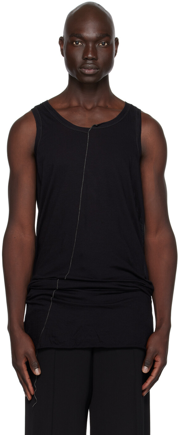 NICOLAS ANDREAS TARALIS Черная майка из свободной нити
NICOLAS ANDREAS TARALIS Черная майка из свободной нити