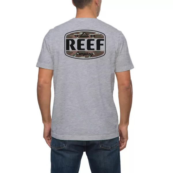 Мужская футболка с скрытой графикой Reef, серый 
Мужская футболка с скрытой графикой Reef, серый