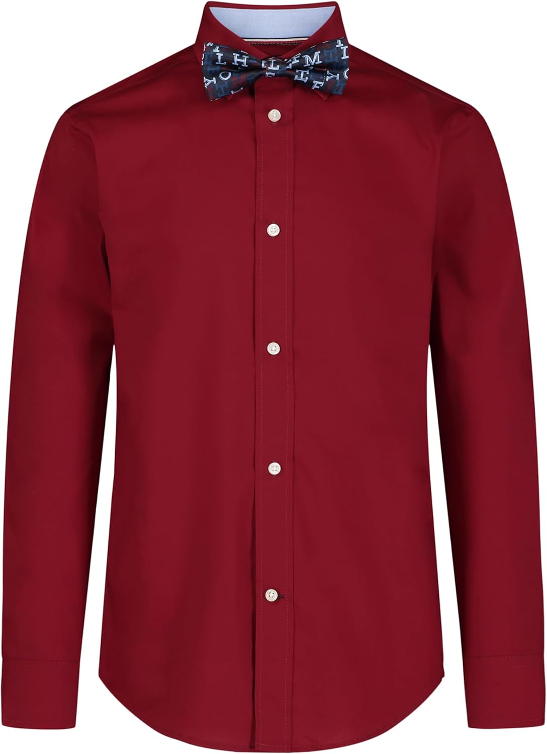 Рубашка Tommy Hilfiger для мальчиков с длинными рукавами, галстуком-бабочкой, воротником на пуговицах и манжетами на рукавах, Rhubarb
Рубашка Tommy Hilfiger для мальчиков с длинными рукавами, галстуком-бабочкой, воротником на пуговицах и манжетами на рукавах, Rhubarb