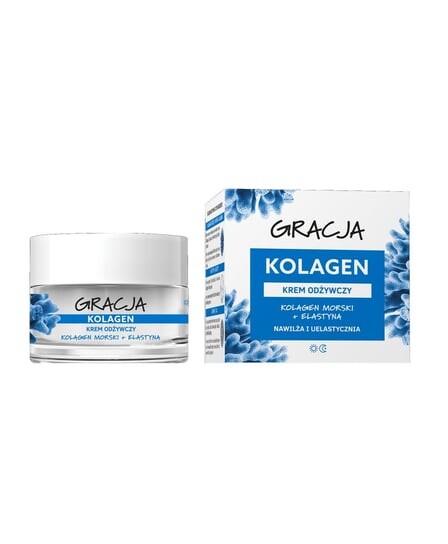 Коллаген, питательный дневной и ночной крем, 50 мл Gracja
Коллаген, питательный дневной и ночной крем, 50 мл Gracja