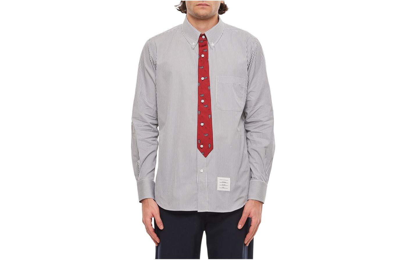 Серая мужская рубашка THOM BROWNE, серый
Серая мужская рубашка THOM BROWNE, серый
