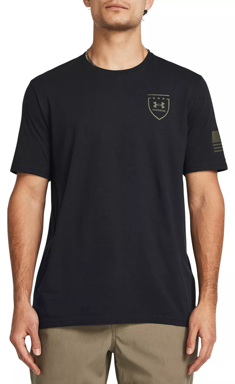 Мужская футболка с коротким рукавом Under Armour Freedom Eagle, цвет Black/Marine Od Green
Мужская футболка с коротким рукавом Under Armour Freedom Eagle, цвет Black/Marine Od Green