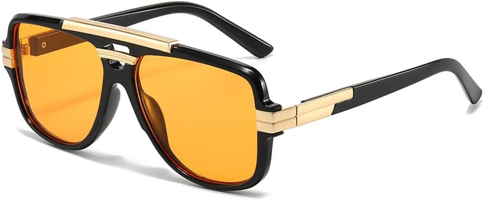 Мужские солнцезащитные очки в стиле ретро с двойной перемычкой, модные оранжево-голубые оттенки, защита от ультрафиолета UV400, женские солнцезащитные очки HVTVTLA, Black Orange
Мужские солнцезащитные очки в стиле ретро с двойной перемычкой, модные оранжево-голубые оттенки, защита от ультрафиолета UV400, женские солнцезащитные очки HVTVTLA, Black Orange