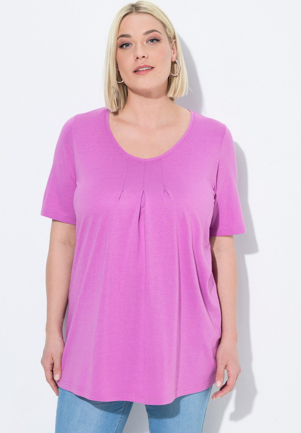 Базовая футболка Ulla Popken, сиреневый
Базовая футболка Ulla Popken, сиреневый
