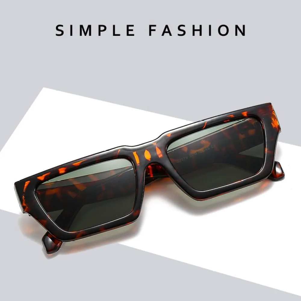 Модные маленькие прямоугольные солнцезащитные очки серого цвета с защитой от УФ-излучения UV400, ретро-очки с леопардовым принтом для мужчин MTZJH, Gray Gray
Модные маленькие прямоугольные солнцезащитные очки серого цвета с защитой от УФ-излучения UV400, ретро-очки с леопардовым принтом для мужчин MTZJH, Gray Gray