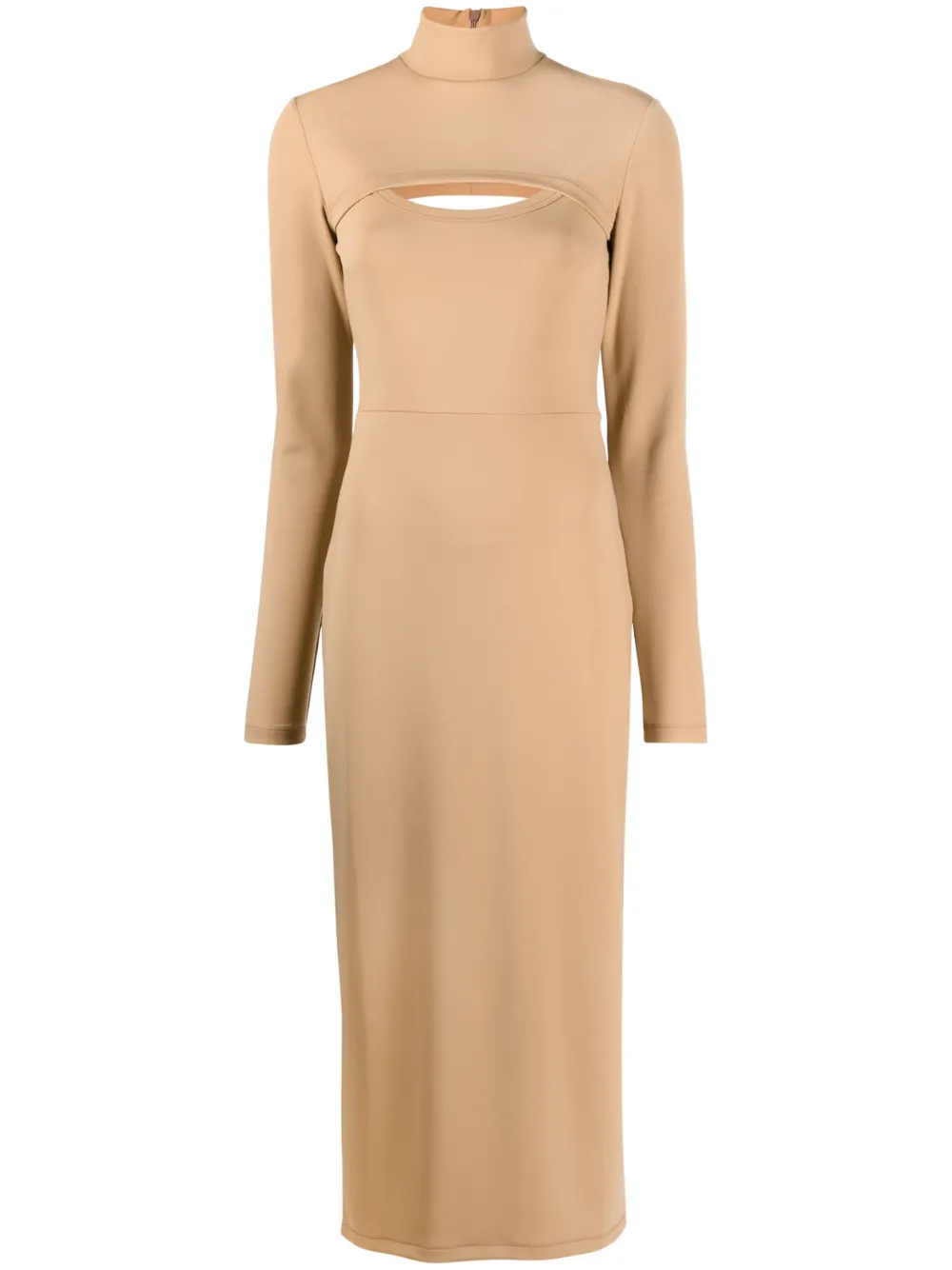 Платье миди с вырезом AMBUSH, нейтральный 
Платье миди с вырезом AMBUSH, нейтральный