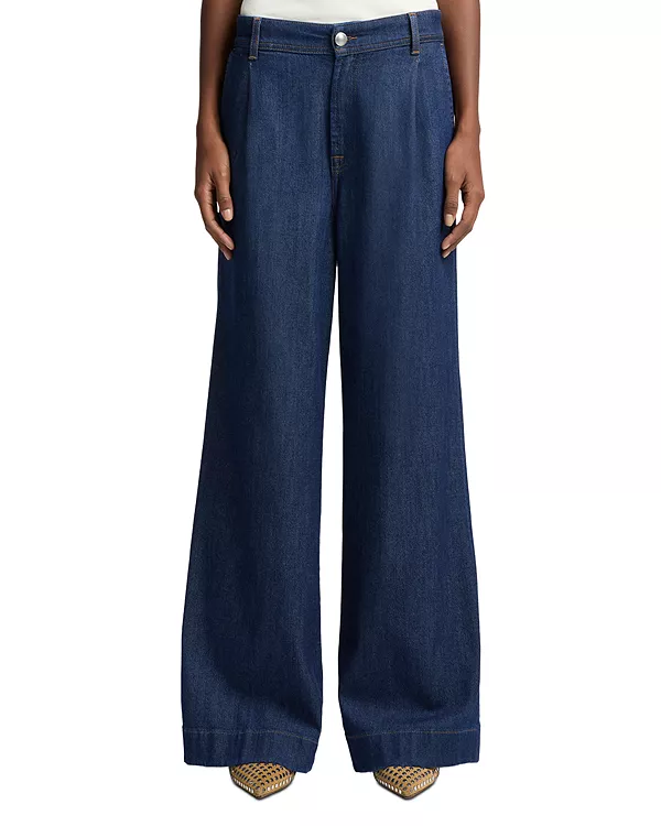 Брюки с высокой посадкой и широкими штанинами в цвете «Халона» 7 For All Mankind, синий
Брюки с высокой посадкой и широкими штанинами в цвете «Халона» 7 For All Mankind, синий