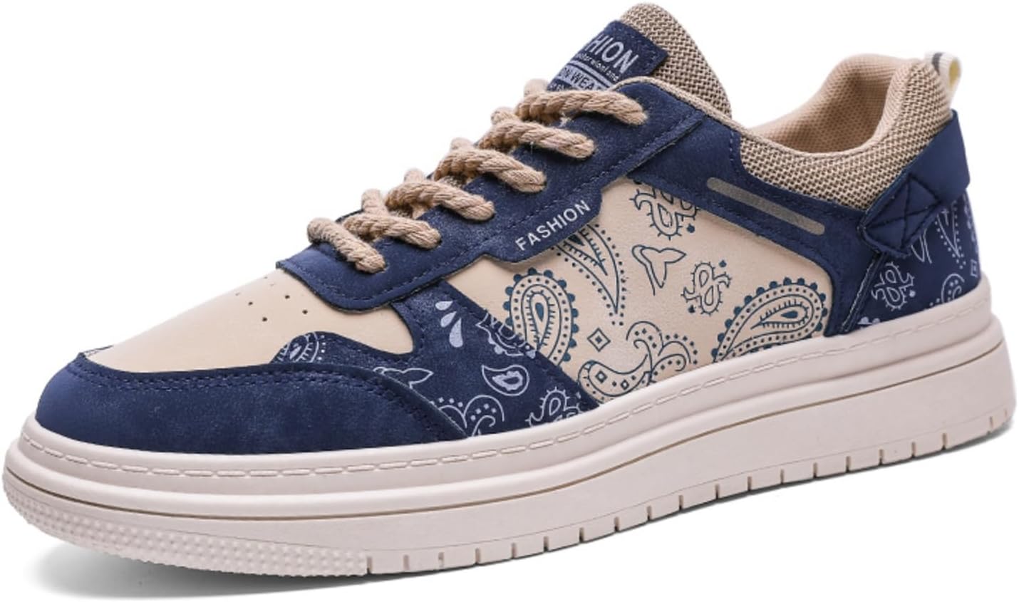 Мужские модные кроссовки из кожи с шнуровкой, круглым носком, низкие, повседневные, для прогулок, удобные, легкие, дышащие, противоскользящие, для скейтбординга, повседневной носки, путешествий, университета и поездок на работу Yrzhgdl, синий
Мужские модные кроссовки из кожи с шнуровкой, круглым носком, низкие, повседневные, для прогулок, удобные, легкие, дышащие, противоскользящие, для скейтбординга, повседневной носки, путешествий, университета и поездок на работу Yrzhgdl, синий