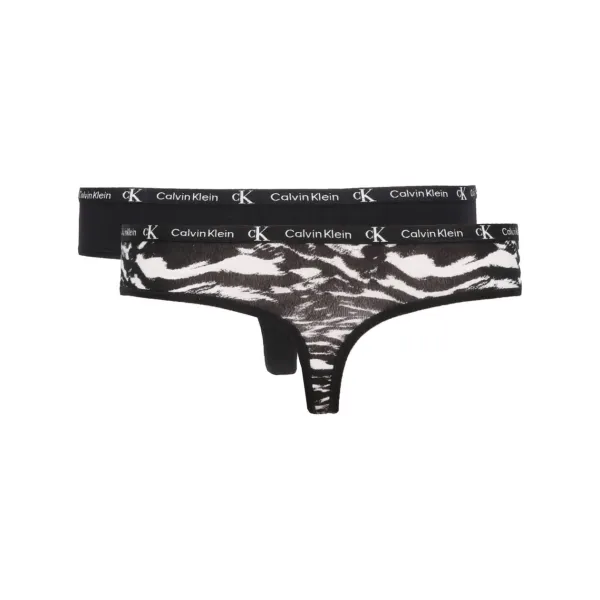 2 комплекта стрингов Calvin Klein, черный 
2 комплекта стрингов Calvin Klein, черный