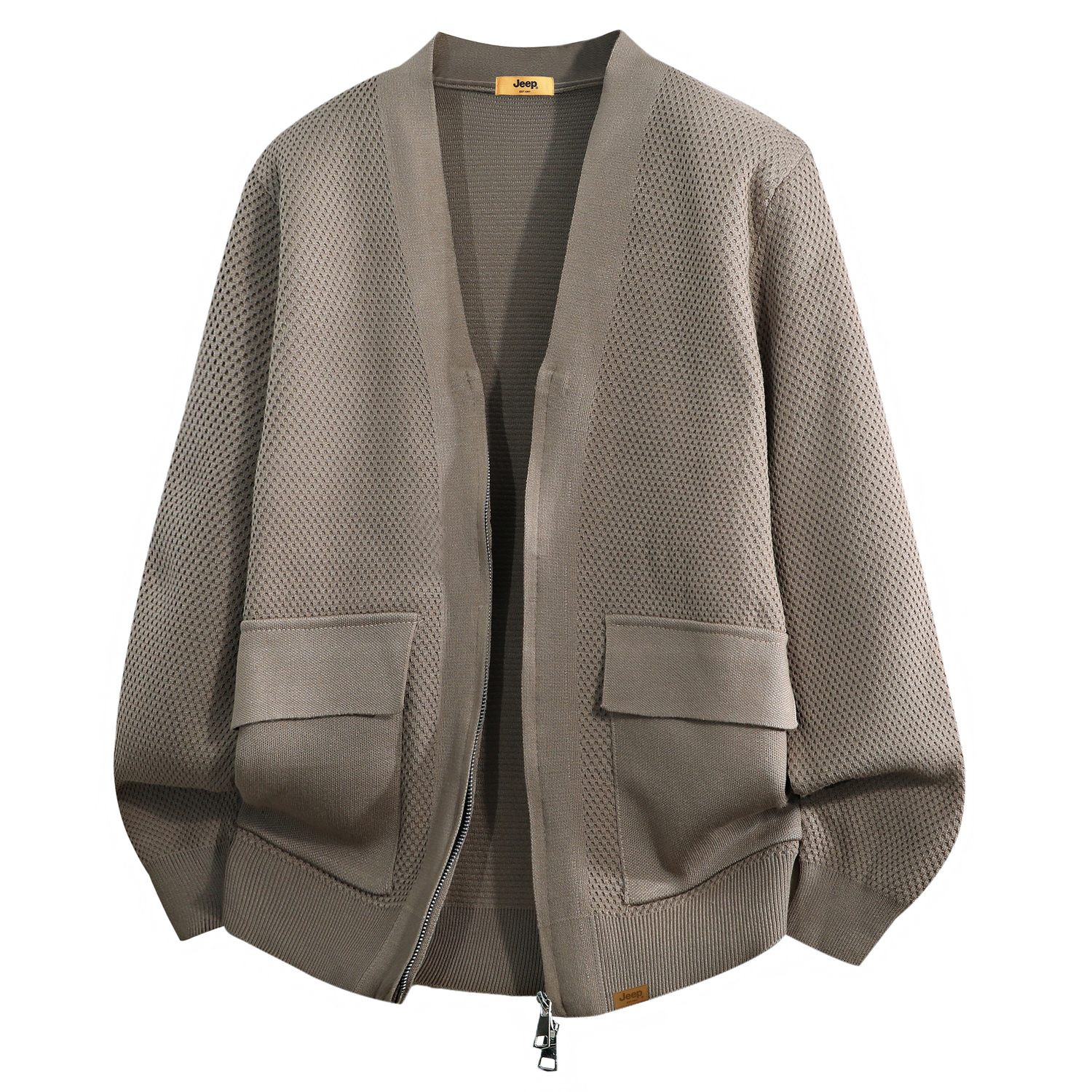 Трикотажный свитер Unisex с V-образным вырезом Moderate Jeep, хаки
Трикотажный свитер Unisex с V-образным вырезом Moderate Jeep, хаки