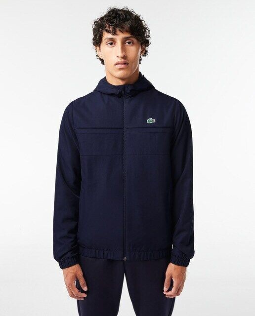 Спортивная куртка из переработанного волокна с капюшоном и молнией Lacoste, темно-синий
Спортивная куртка из переработанного волокна с капюшоном и молнией Lacoste, темно-синий