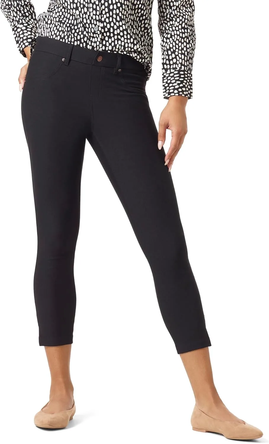 HUE женские джинсовые капри-леггинсы с карманами и разрезами
HUE женские джинсовые капри-леггинсы с карманами и разрезами