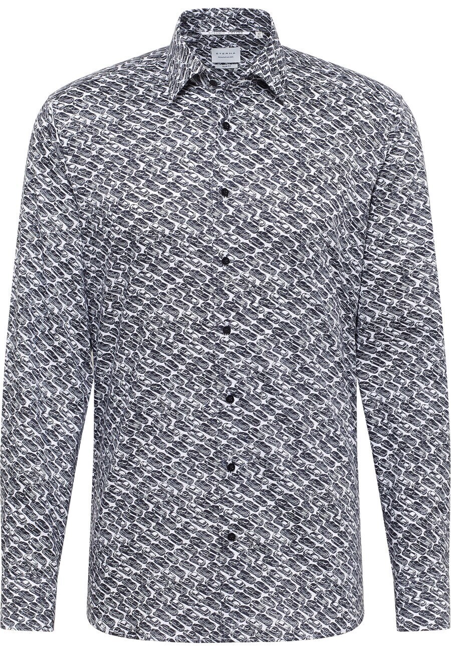 Рубашка делового кроя Slim Fit ETERNA, черный
Рубашка делового кроя Slim Fit ETERNA, черный