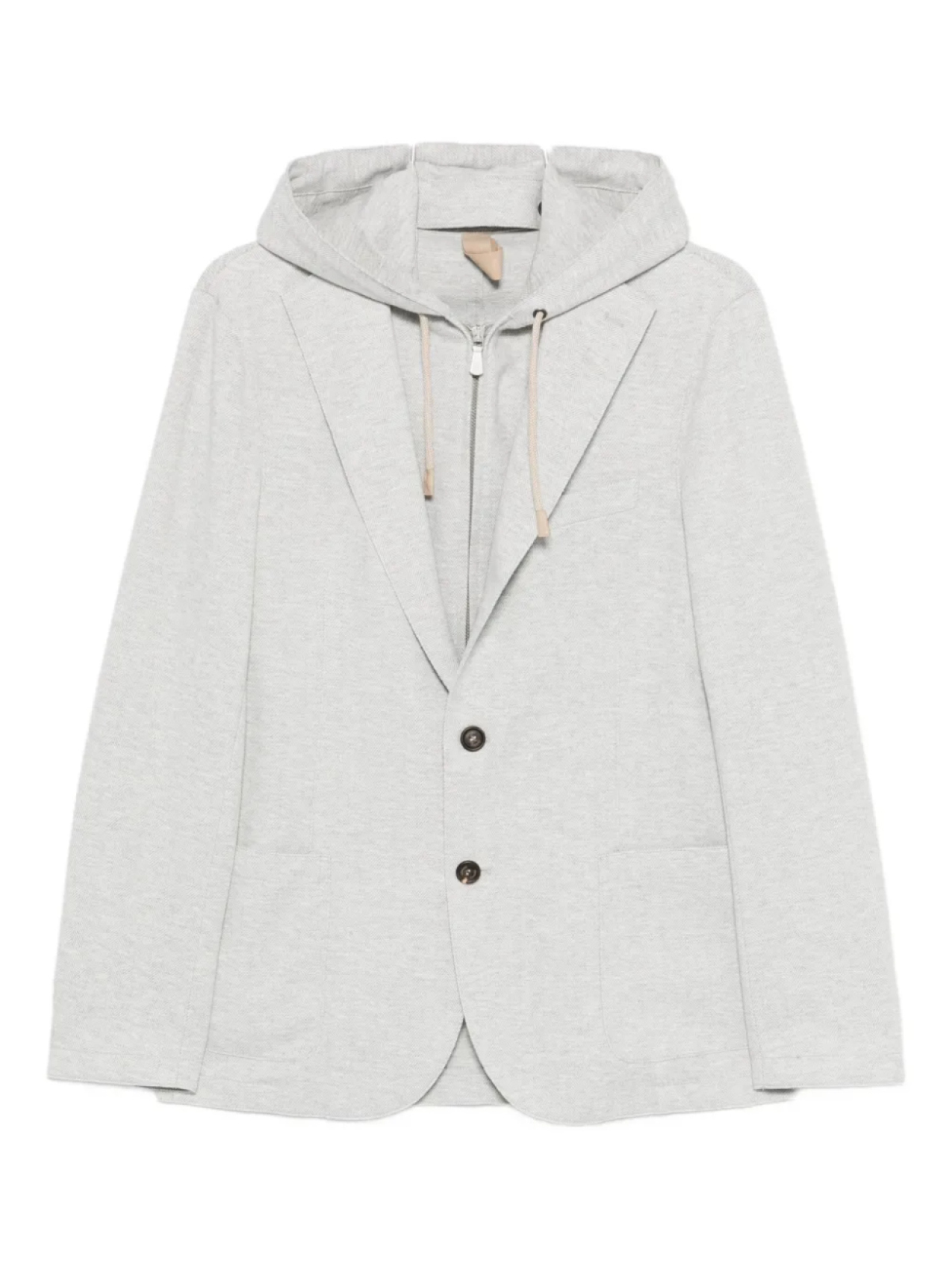 Однобортный пиджак Eleventy с капюшоном, серый
Однобортный пиджак Eleventy с капюшоном, серый